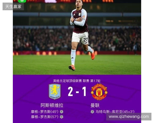 剑南春｜曼联1-2客负维拉，罗杰斯连场双响，库尼亚破门